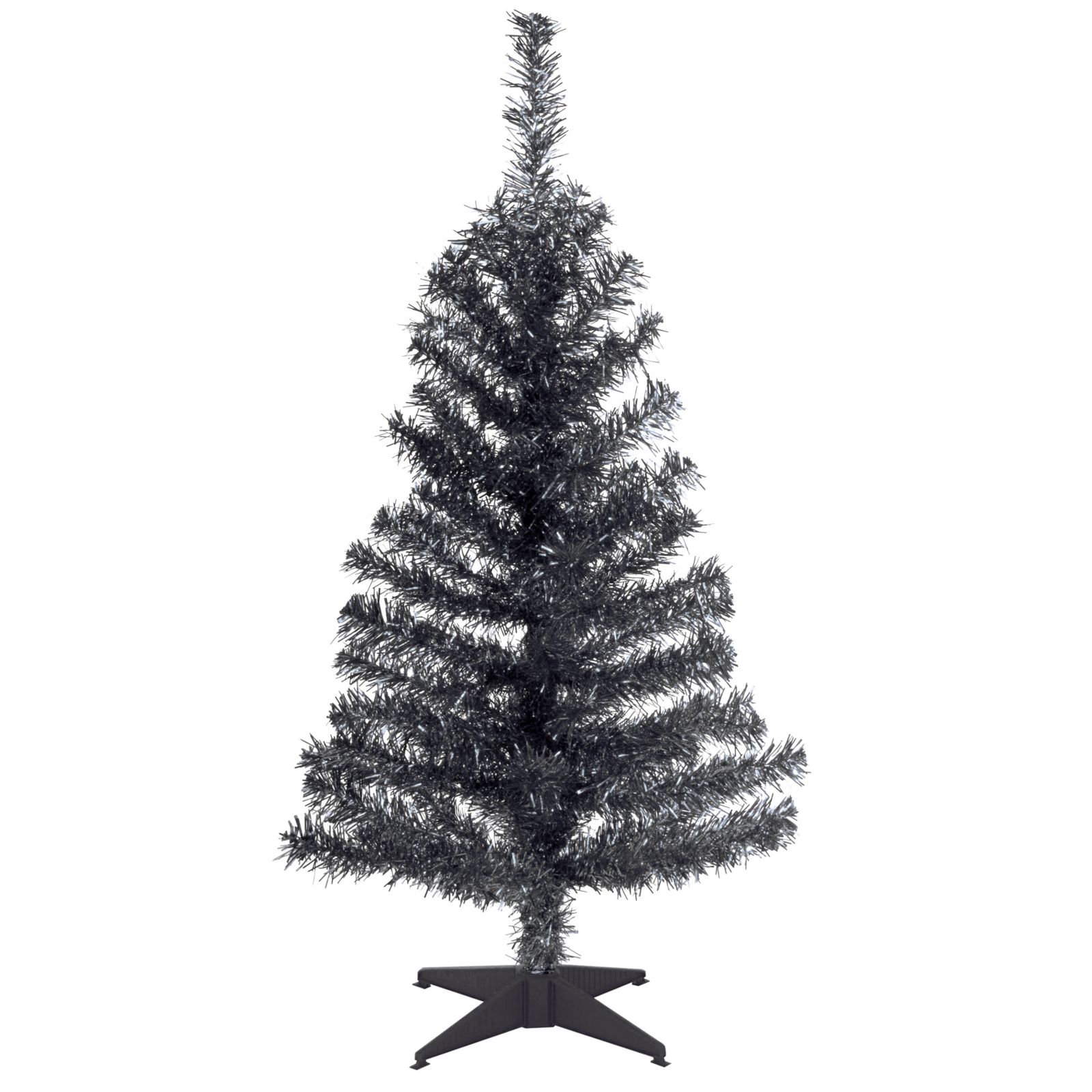 Елочка National Tree Black Tinsel 3 ft.