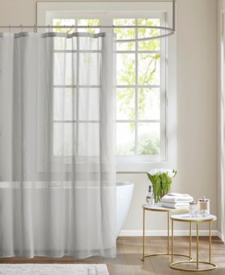 Сытная шторка для душа Madison Park Anna Sheer Shower Curtain, 72" x 72"