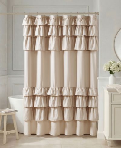 Madison Park Grace гофрированная занавеска для душа, 72" x 72"