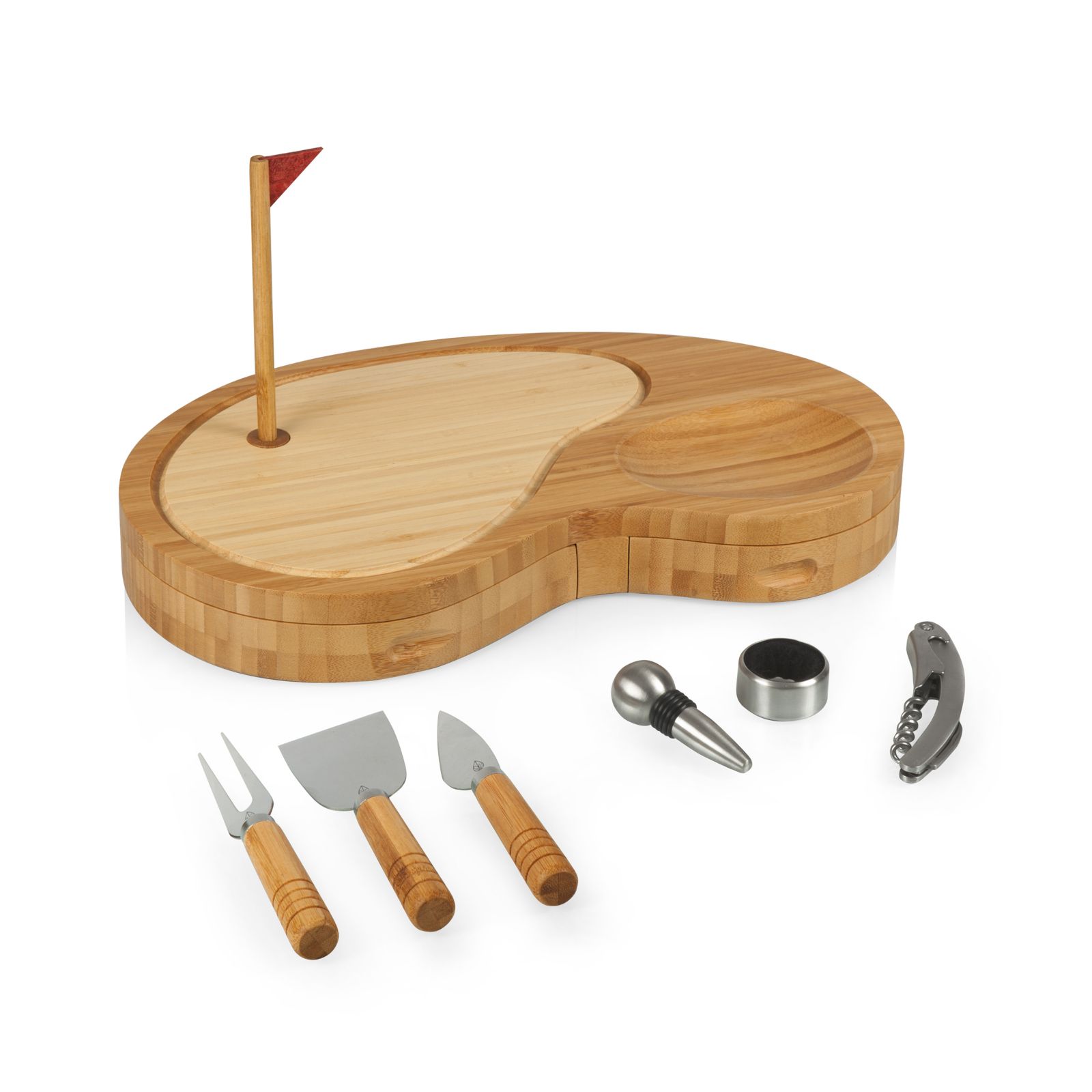 Toscana® by Picnic Time Набор для нарезки сыра Sand Trap Golf