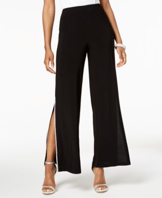 MSK Sequined Wide-Leg Pants Женские брюки с пайетками