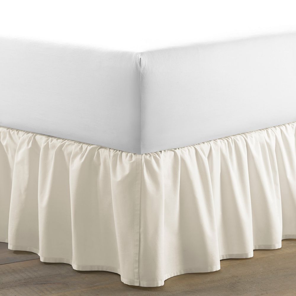 Однотонный хлопковый подзорник Laura Ashley с рюшами, Full