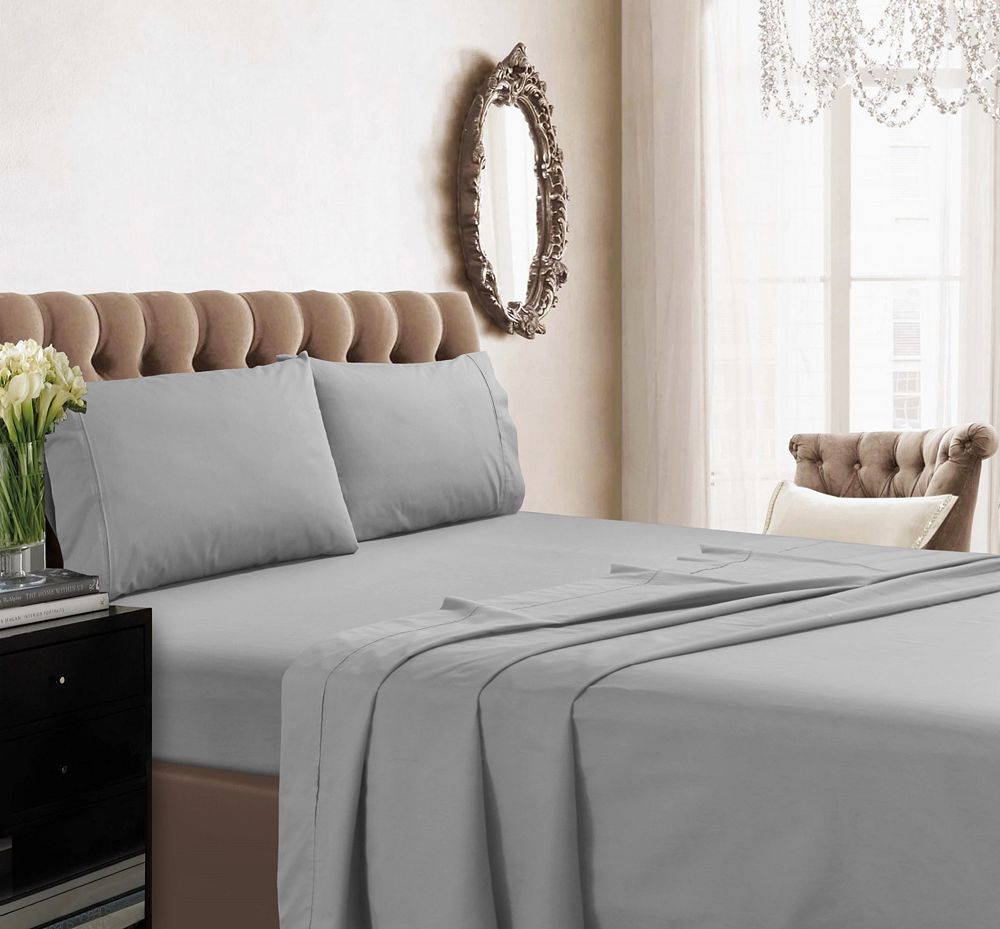 Tribeca Living 350 Thread Count Cotton Percale Extra Deep Pocket Sheet Set, Twin XL