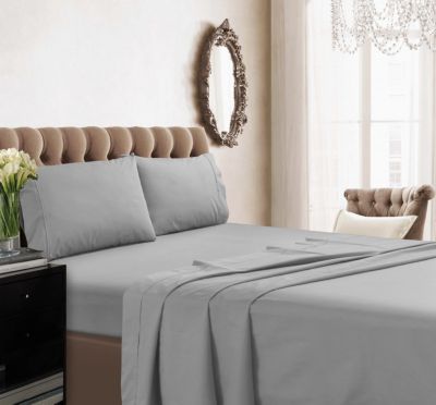 Tribeca Living 350 Thread Count Cotton Percale Extra Deep Pocket Sheet Set, Twin XL