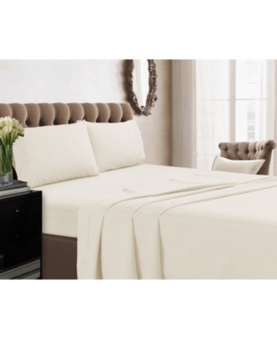 Tribeca Living 350 Thread Count Cotton Percale Extra Deep Pocket Sheet Set, Twin