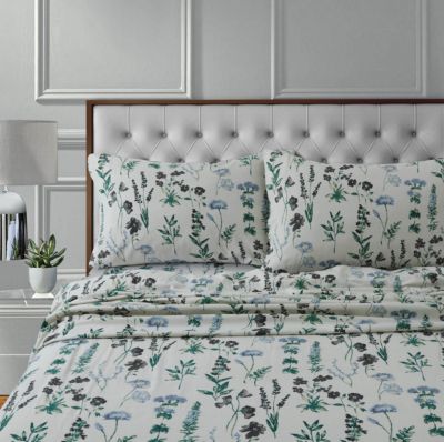 Tribeca Living Fleur комплект постельного белья из хлопкового фланеля с глубоким карманом, King