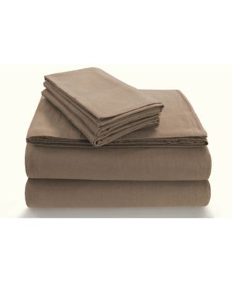 Tribeca Living Flannel Extra Deep Pocket Sheet Set, Queen