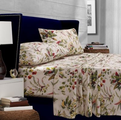 Комплект простыней Tribeca Living Maui, цветочный принт, California King