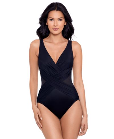 Женский слитный купальник Miraclesuit Illusionist Crossover Allover Slimming