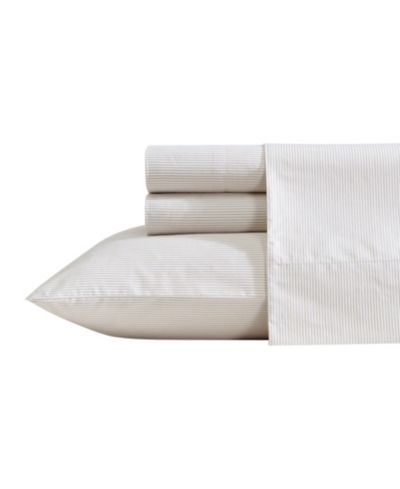 Nautica Cotton Percale 4-Piece Sheet Set, Queen