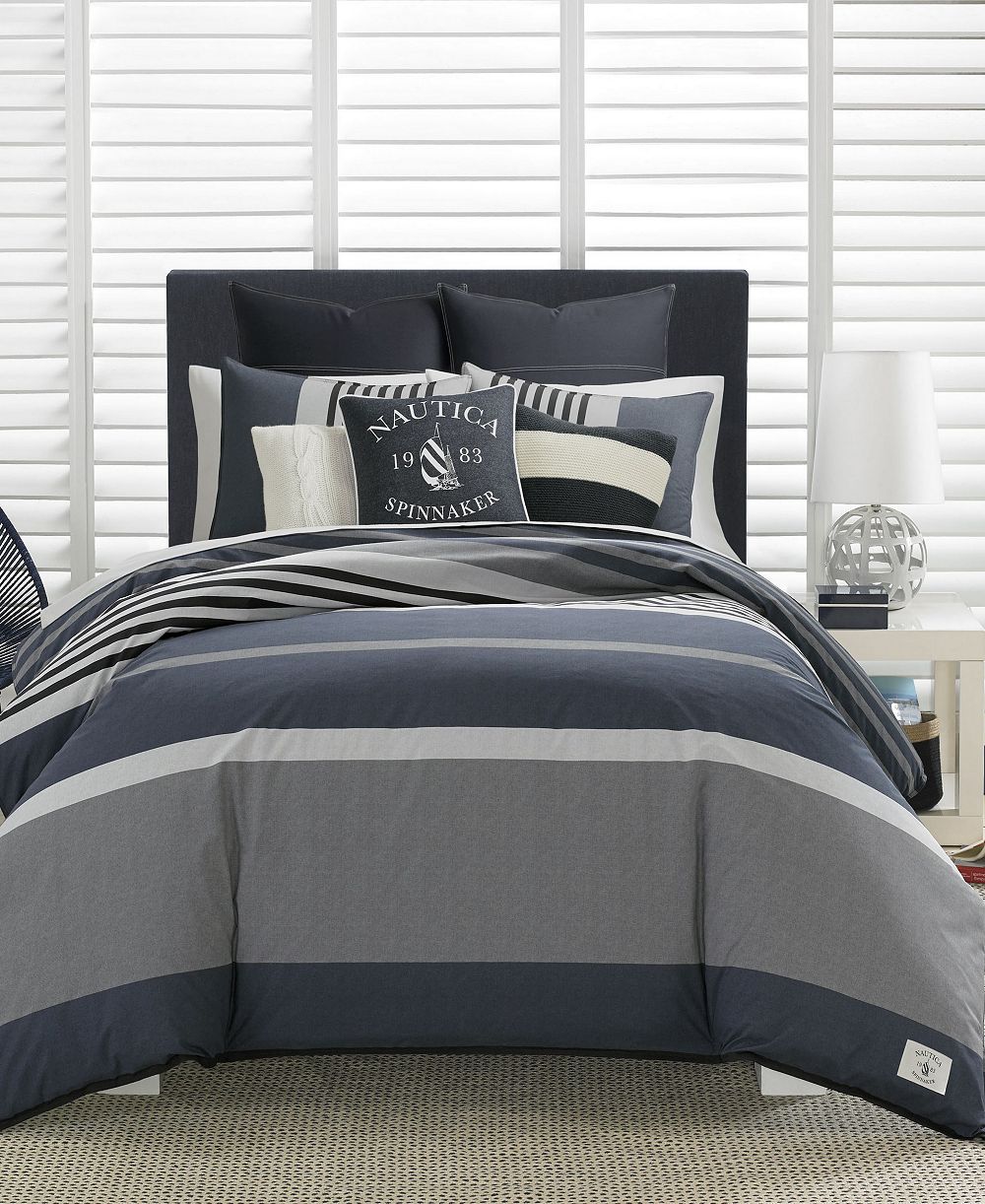 Nautica Rendon Reversible 2-Piece Duvet Cover Set, Twin