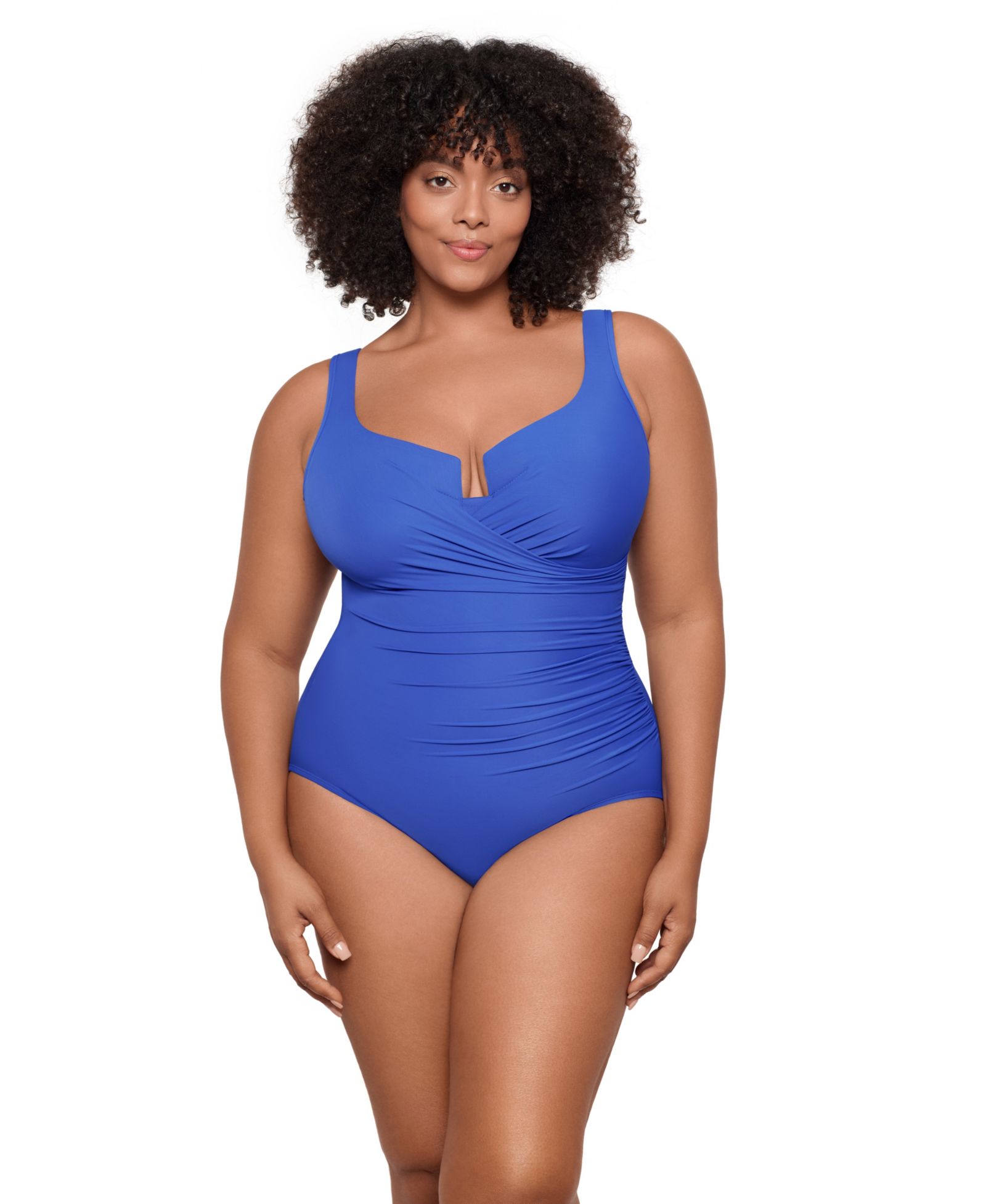 Miraclesuit Plus Size Escape Underwire Allover-Slimming Wrap One-Piece Swimsuit