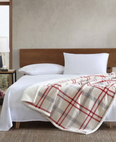 Eddie Bauer Мягкий флисовый плед Eddie Bauer Newcastle Reversible, 60" x 50"