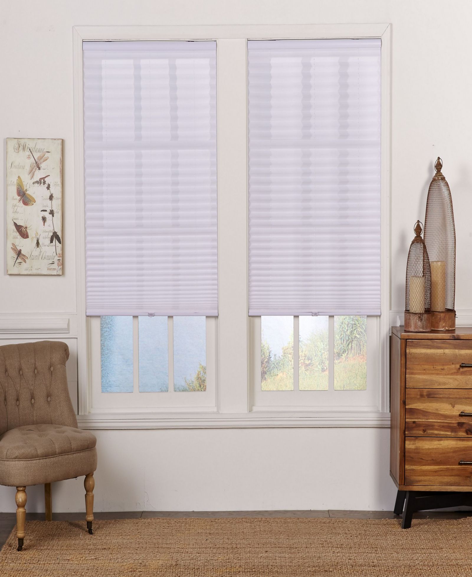 Cordless Light Filtering Pleated Shade, 32x64
