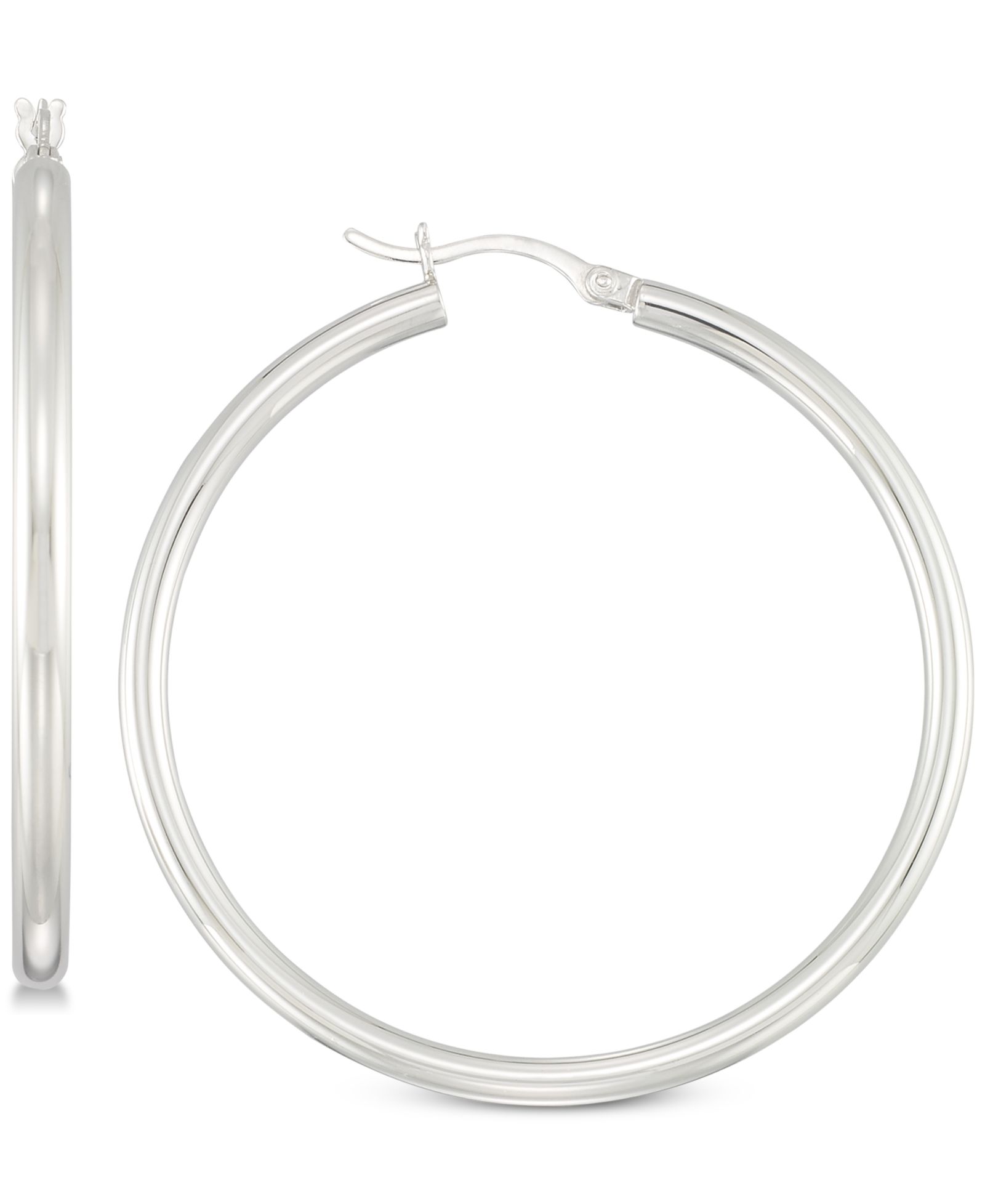 Серьги Simone I. Smith Polished Hoop in Sterling Silver