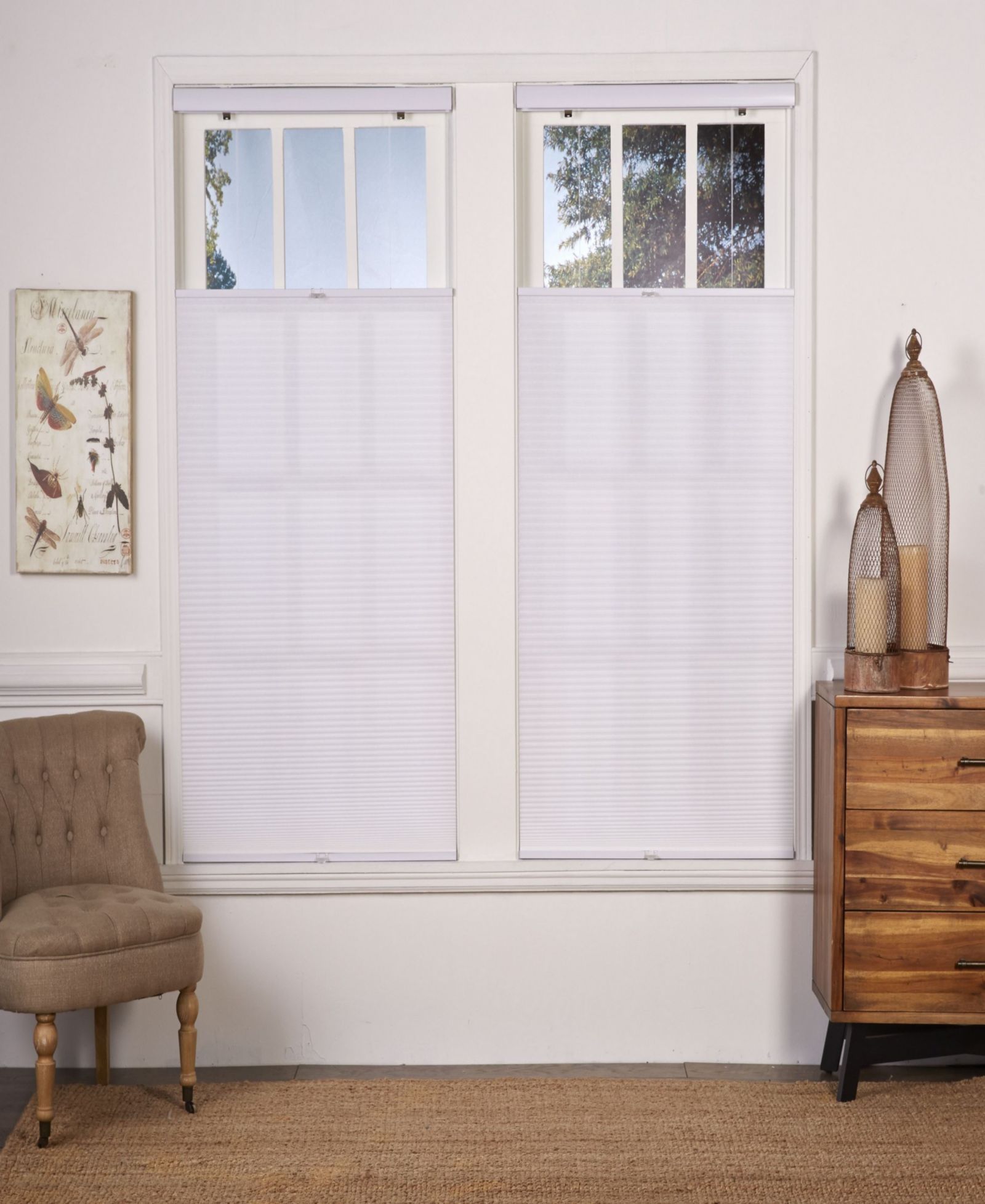 Рулонная штора Cordless Light Filtering Top Down Bottom Up Shade, 33.5" x 72"