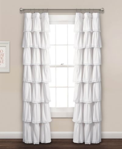 Lush Decor кружевная штора с воланами, 52"W x 84"L, для спальни или детской