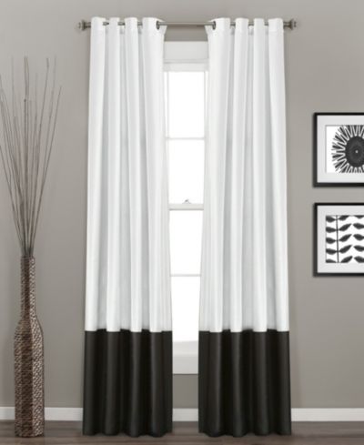 Lush Decor Prima Light Filtering Window Curtain Panels Pair 54"W x 84"L