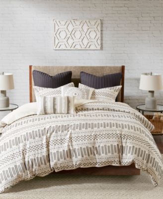 INK+IVY Rhea Jacquard 3-Pc. Duvet Cover Set, King/California King