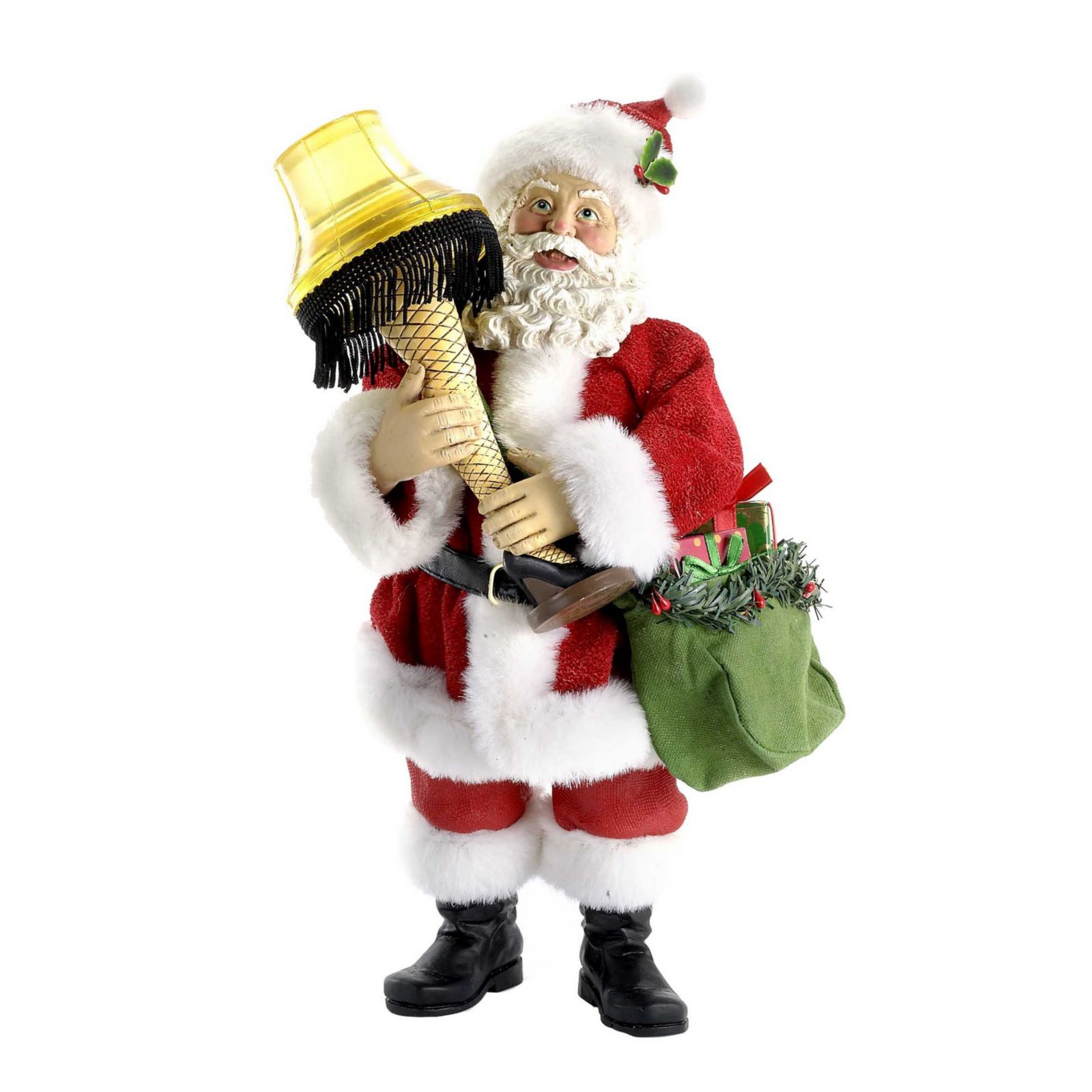 Декоративная лампа Kurt Adler Leg Lamp Santa с подсветкой, 10 дюймов