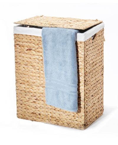 Корзина для белья Seville Classics Foldable Water Hyacinth Portable