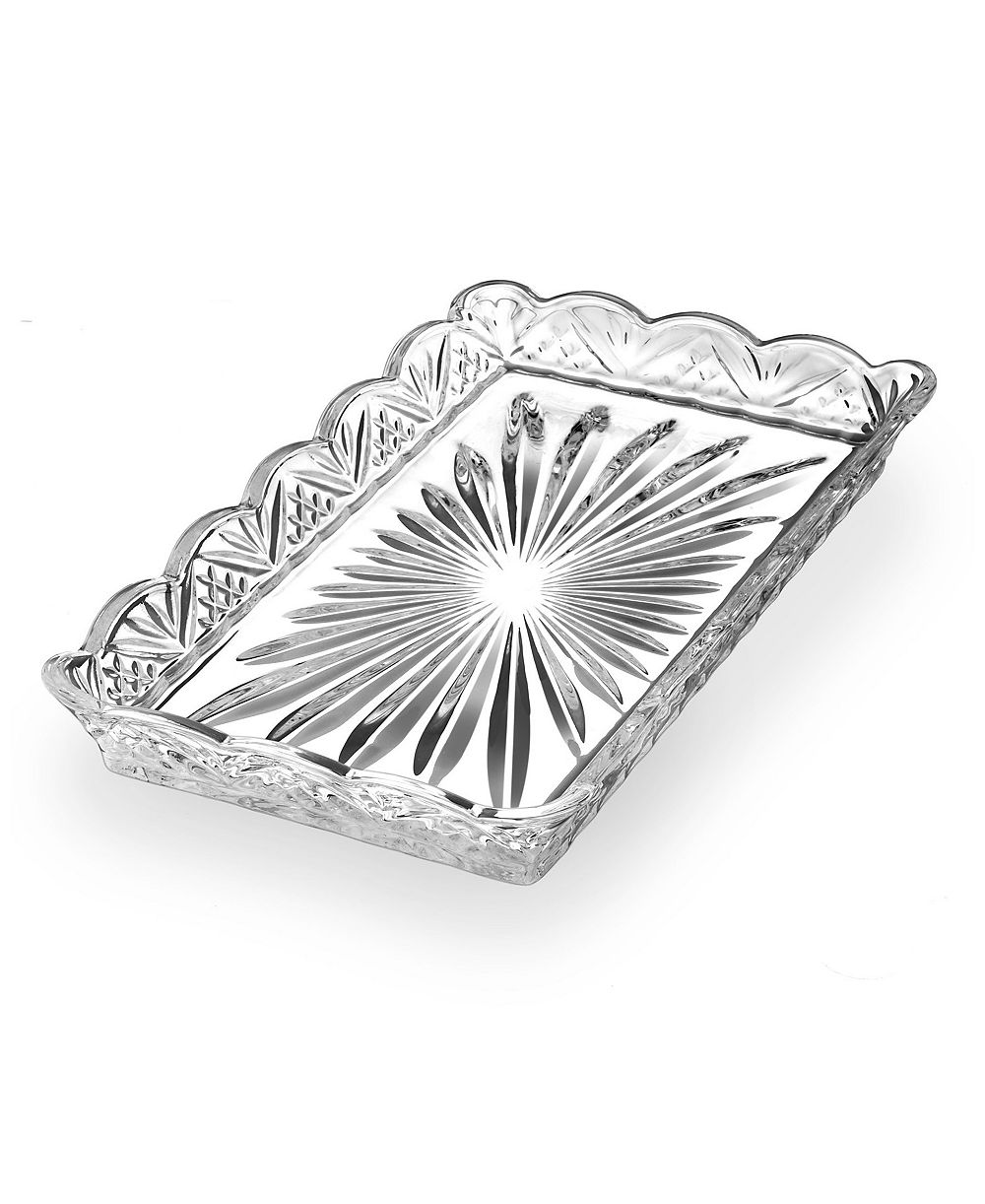 Godinger Dublin Crystal сервировочный поднос с фестончатым краем