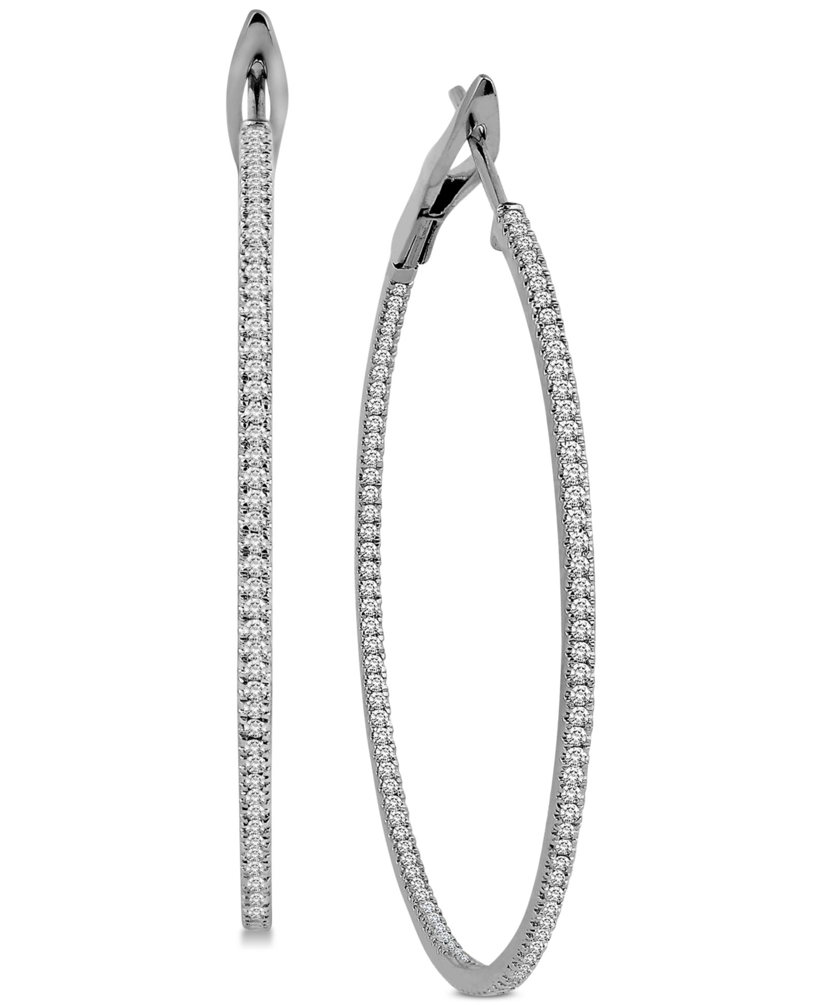 Серьги-кольца Diamond In & Out (1 ct. t.w.)