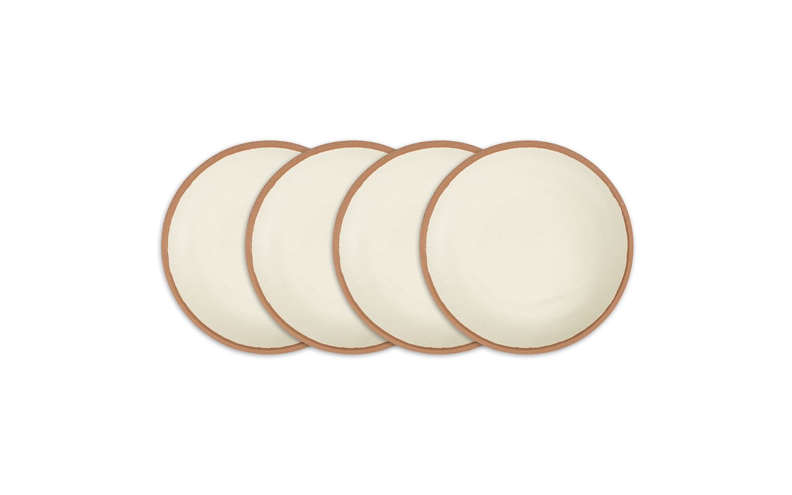Q Squared Potter Terracotta Melaboo 4-Pc. Salad Plate Set