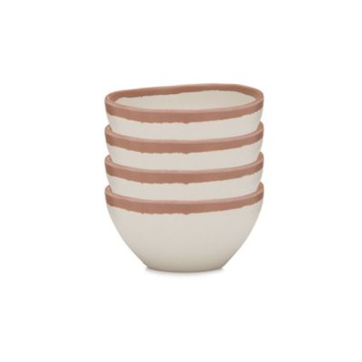 Q Squared Potter Terracotta Melaboo Набор из 4 соусников