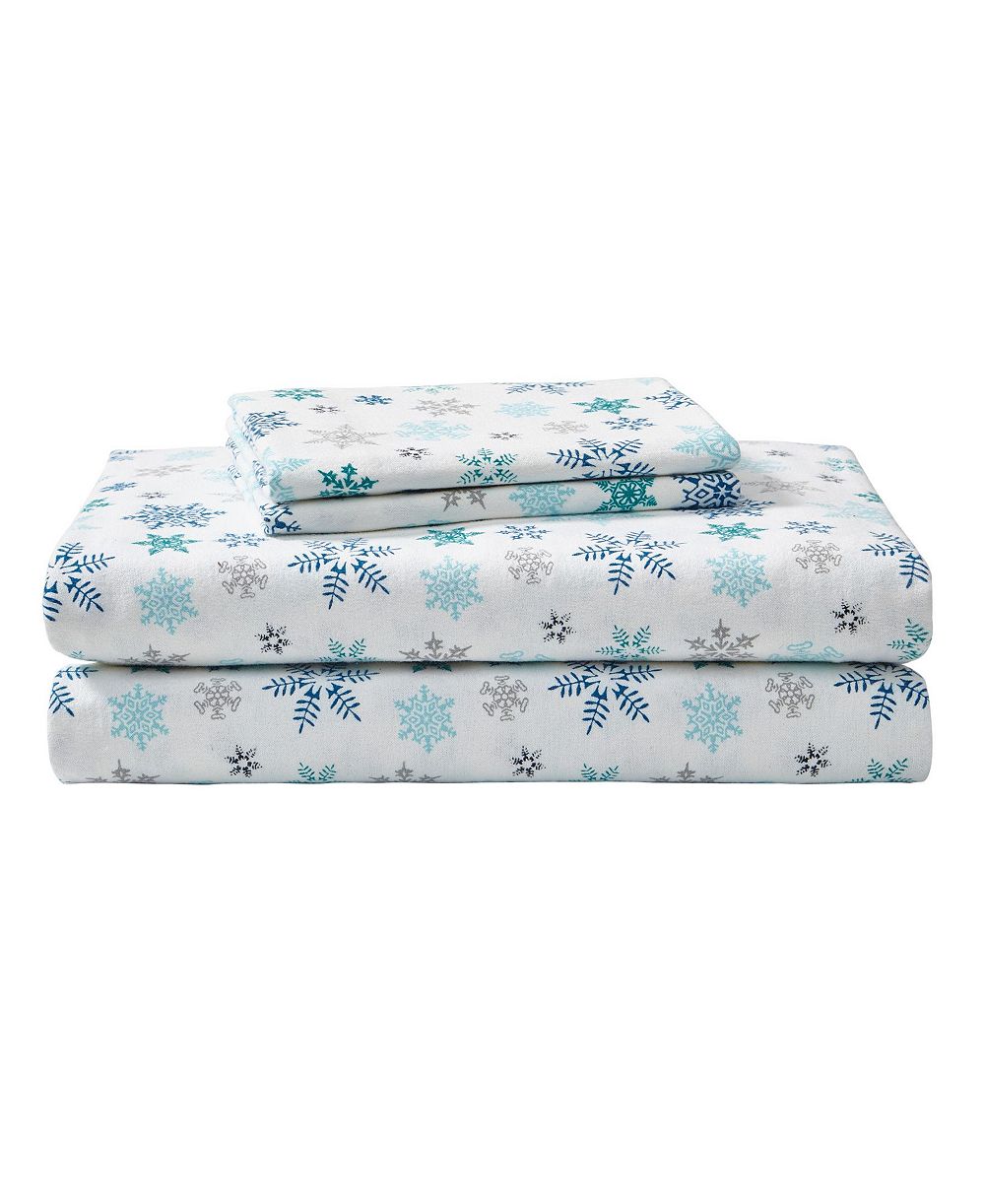Eddie Bauer Printed Cotton Flannel 4-Pc. Sheet Set, Queen