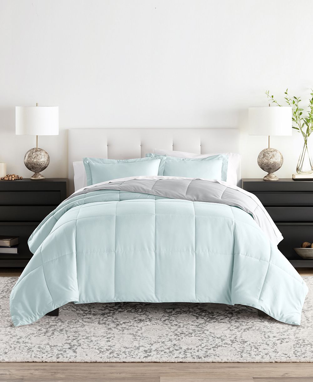 ienjoy Home All Season Lightweight Down Alternative Reversible 3-Pc. Comforter Set, King/California King