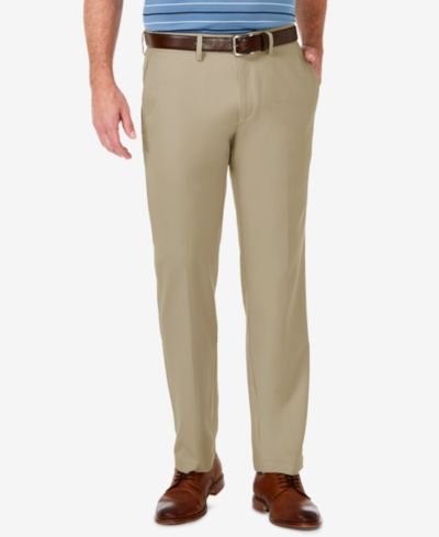 Мужские брюки Haggar Cool 18 PRO Stretch Straight Fit Flat Front