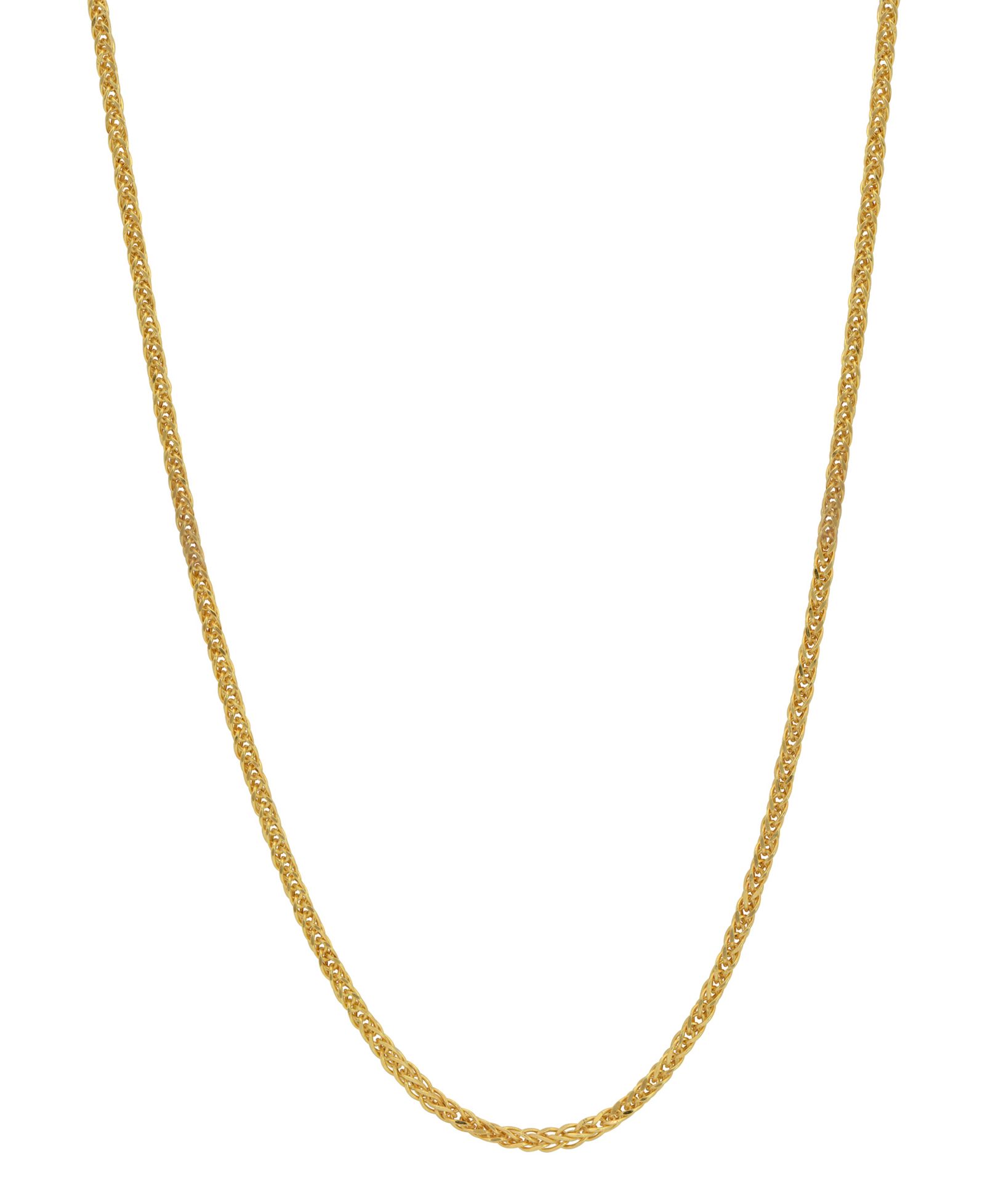 Цепочка-ожерелье Wheat Link 18" (1.3mm) из золота 18k