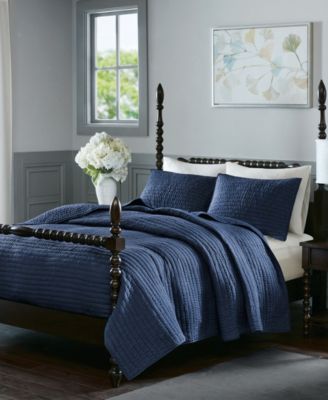 Madison Park Signature Serene Hand Quilted 3-Pc. Quilt Set, King