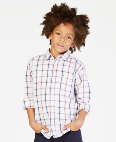 Рубашка Tommy Hilfiger Samuel Plaid Button-Down для малышей и маленьких мальчиков
