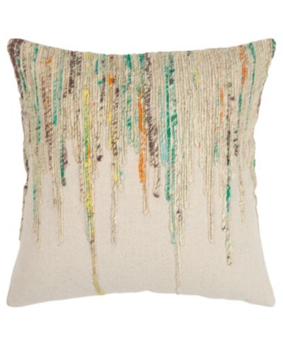 Декоративная подушка Rizzy Home Abstract Design с наполнителем из полиэстера, 20" x 20"