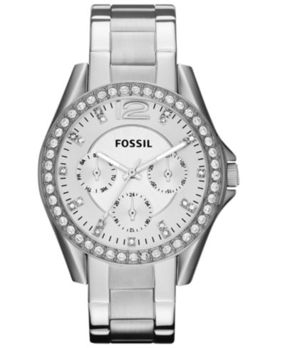 Fossil Женские наручные часы Riley Stainless Steel Bracelet 38mm ES3202
