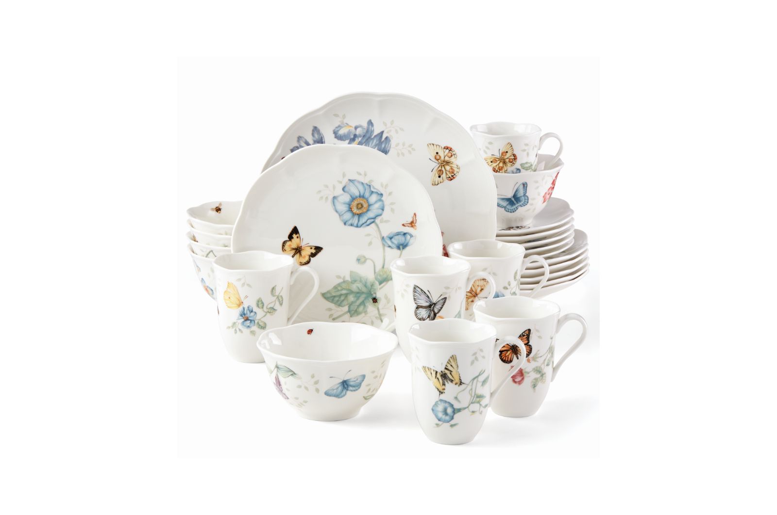 Lenox Butterfly Meadow 24 Pc. Dinnerware Set, Service for 6, Exclusively at Macy’s