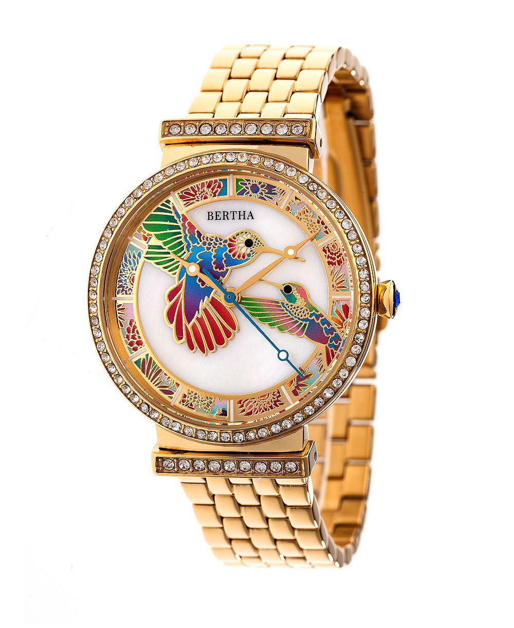 Часы Bertha Quartz Emily Collection Gold Stainless Steel 37Mm