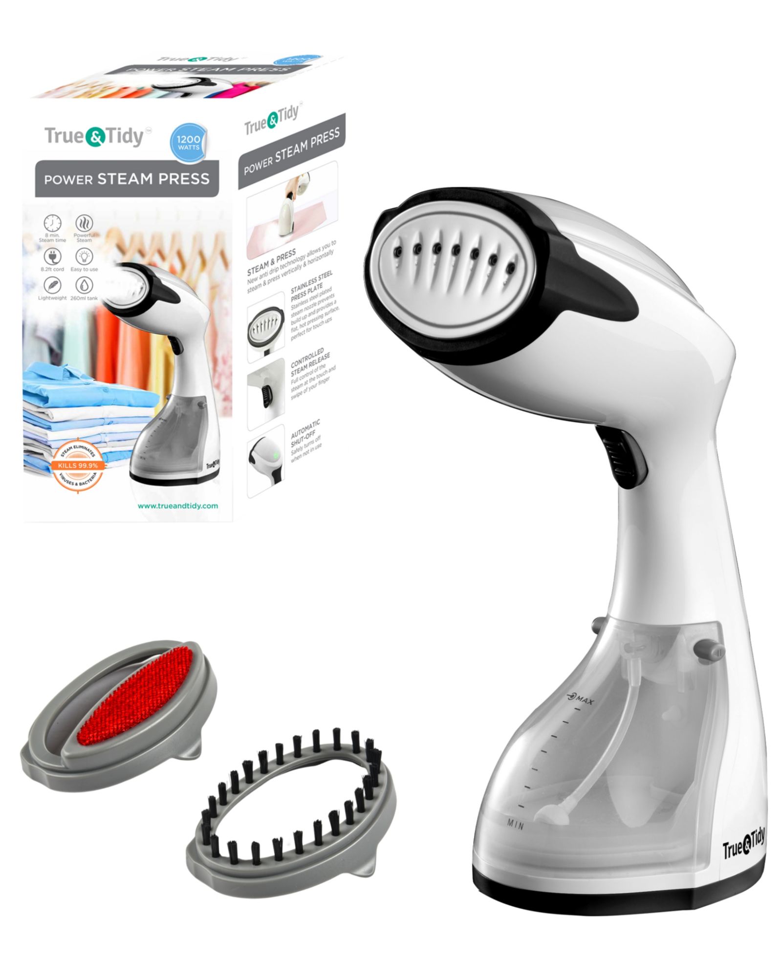 True & Tidy ручной отпариватель для одежды HS-26 1200W