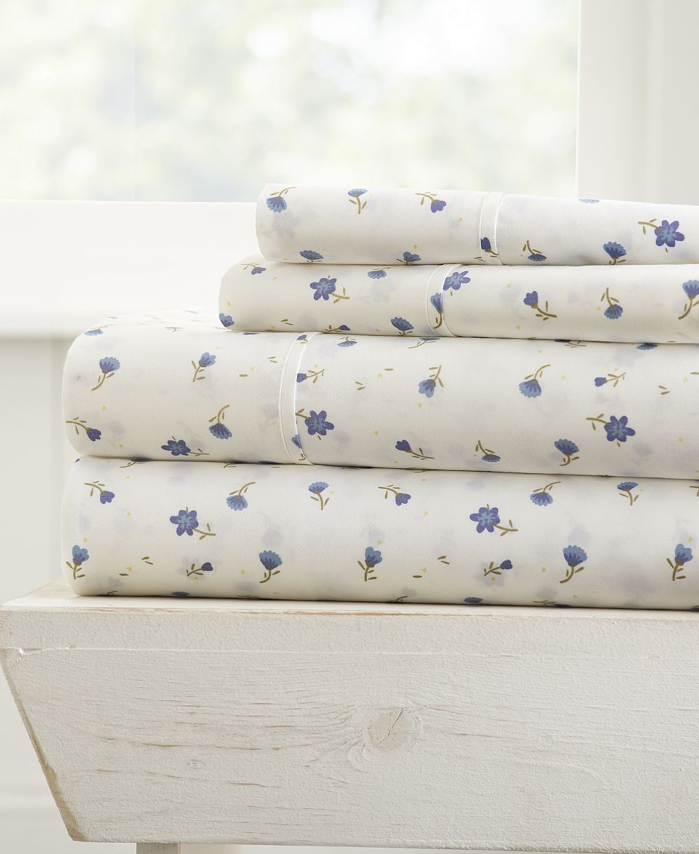 ienjoy Home The Farmhouse Chic Premium Ultra Soft Pattern 4-Pc. Sheet Set, Full
