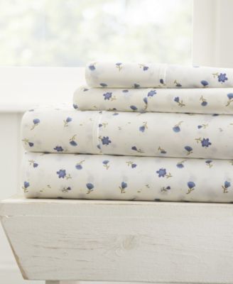 ienjoy Home The Farmhouse Chic Premium Ultra Soft Pattern 4-Pc. Sheet Set, King