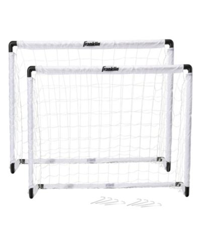 Franklin Sports MLS Youth 2 Goal Soccer Set with Ground Stakes, 54", Ages 6+