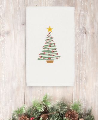 Linum Home Christmas Tree 100% Turkish Cotton Hand Towel