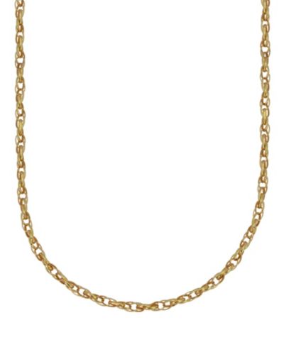 Цепочка-ожерелье Macy's Double Rolo Link, 18", 18k Gold