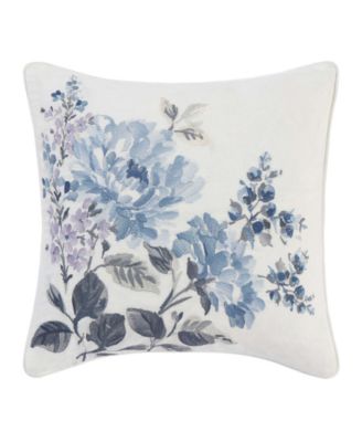 Laura Ashley Chloe Cottage Embroidered Decorative Pillow, 16" x 16"