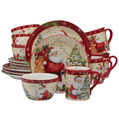 Certified International Holiday Wishes 16 Pc. Dinnerware Set, Service for 4
