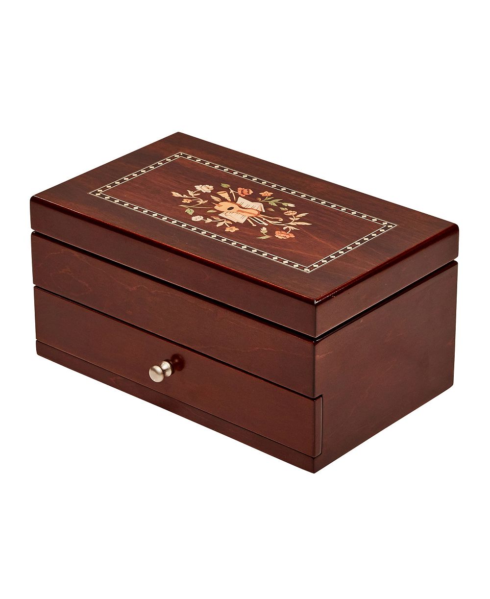 Mele & Co. Brynn деревянная шкатулка для украшений с узором Florentine Marquetry