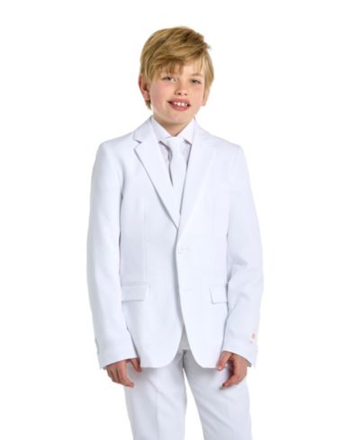 OppoSuits костюм для подростков White Knight Slim Fit, включая блейзер, брюки и галстук