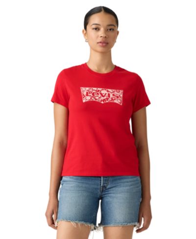 Floral Bandana Bw True Red